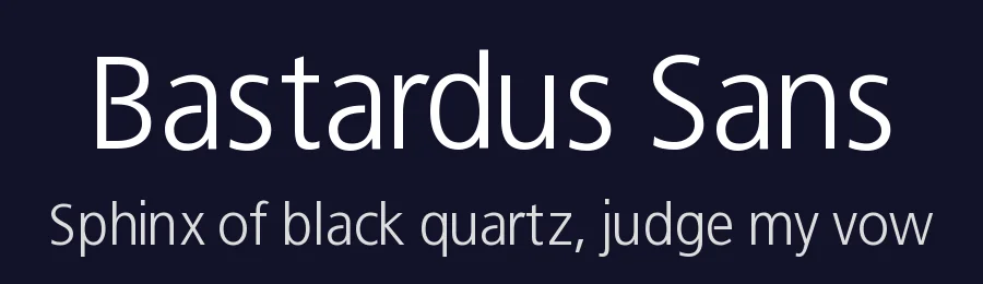 Bastardus Sans by Manfred Klein — Sans Serif Font — thumbnail 2