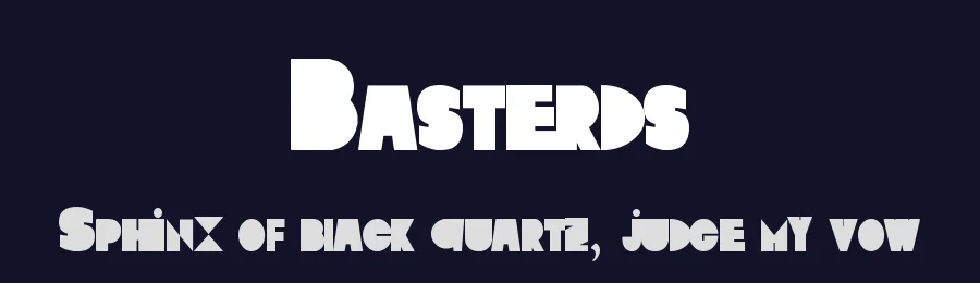 Basterds by Mahdi Salah — Decorative Font — thumbnail 2