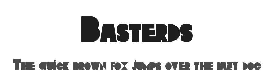 Basterds by Mahdi Salah — Decorative Font