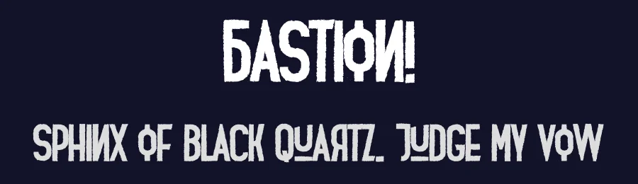 Bastion! by Leonard Posavec - LeoSupply.co — Decorative Font — thumbnail 2