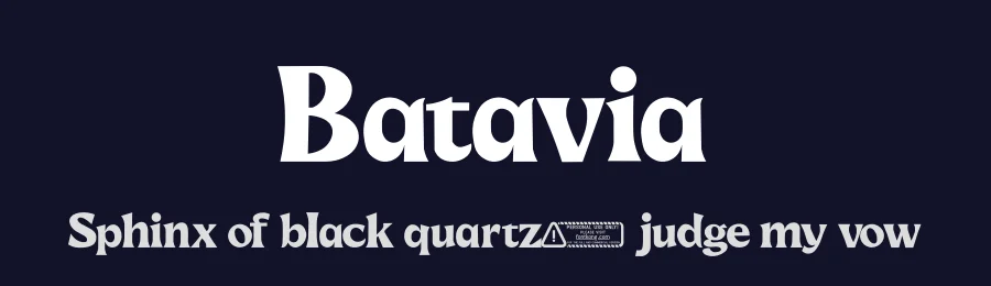 Batavia by Kong Font — Decorative Font — thumbnail 2