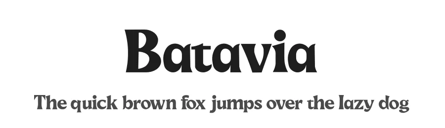 Batavia by Kong Font — Decorative Font