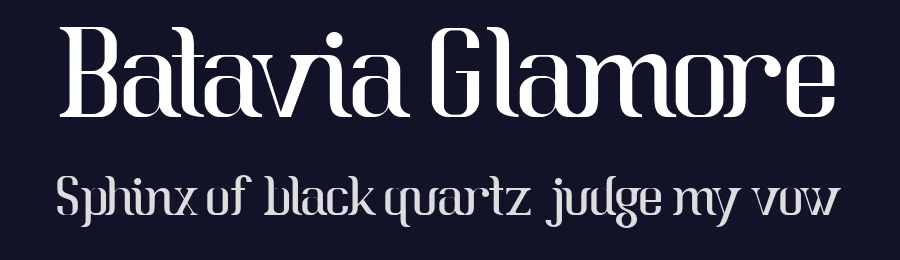Batavia Glamore by Zulfikar Ali — Serif Font — thumbnail 2