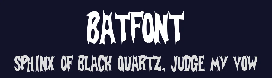 BatFont by Gaut Fonts — Decorative Font — thumbnail 2