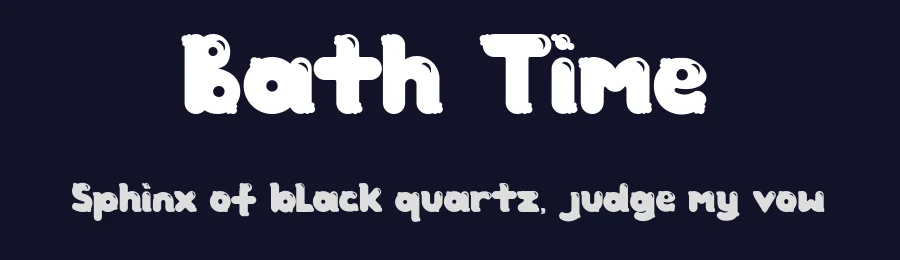 Bath Time by jofiane — Decorative Font — thumbnail 2