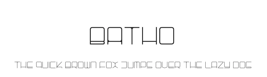 Batho by Paolo Batori — Display Font