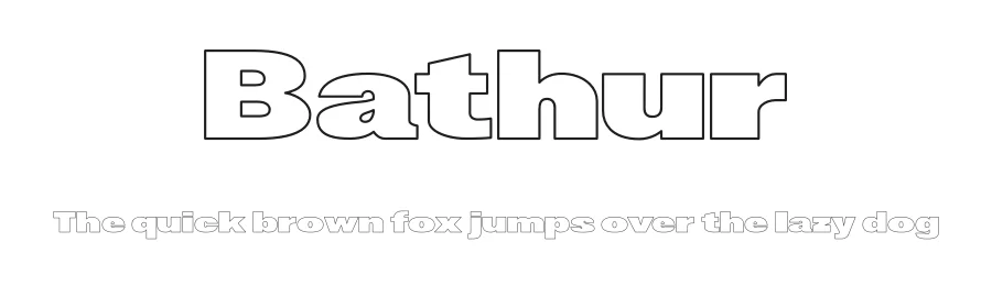 Bathur by 4RM Font — Sans Serif Font