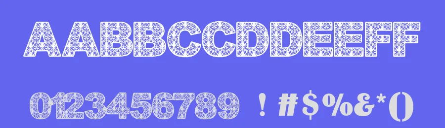 Batik Dayak Font by Galeri Soekarno — Decorative Font — thumbnail 3