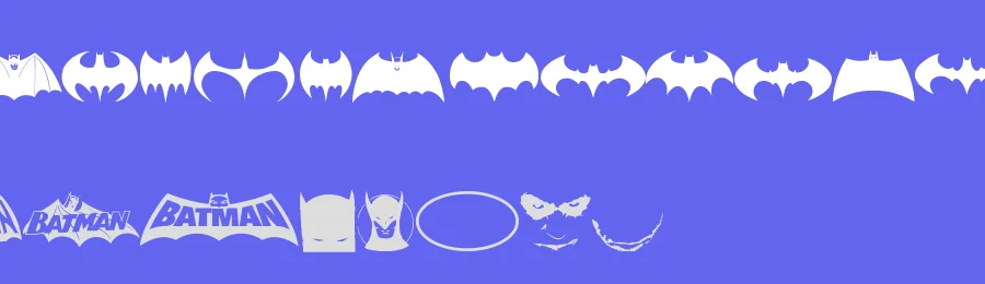 Batman Evolution Logo by Gersan Borge A — Dingbats Font — thumbnail 3