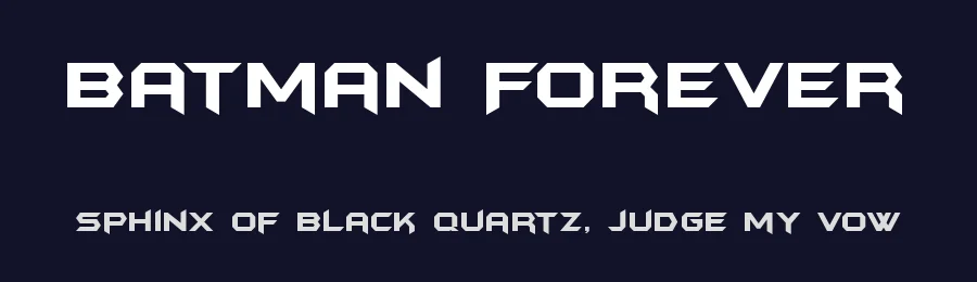 Batman Forever — Display Font — thumbnail 2