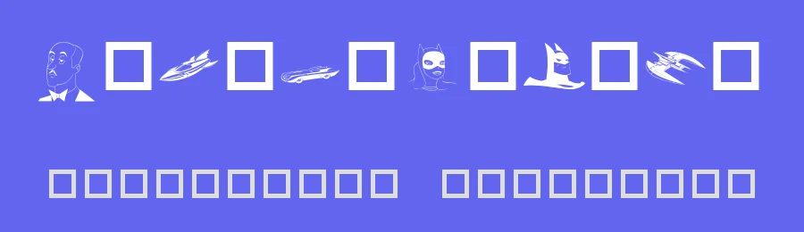 Batman by Ronald Design, Studio Sans One — Dingbats Font — thumbnail 3
