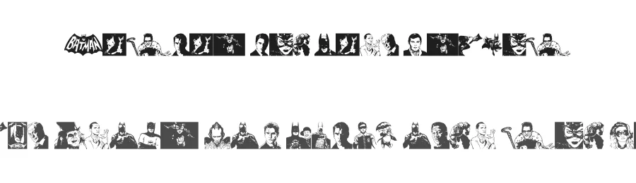 Batman The Dark Knight by xstreamed.tv — Dingbats Font