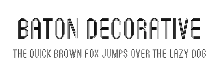 Baton Decorative by stephenflagg — Decorative Font