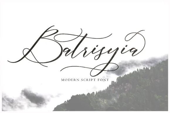 Batrisyia Script Font by fargunstudio β Script Handwritten Font
