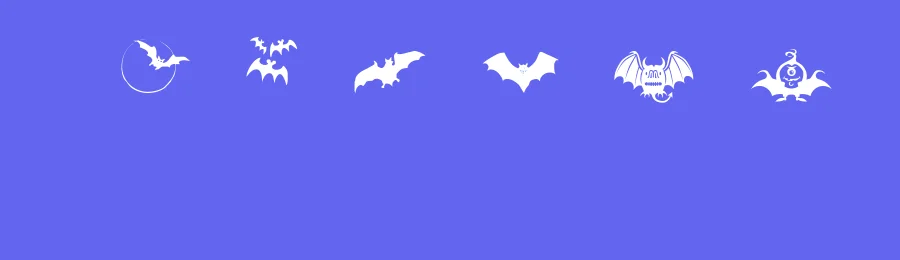 Bats Symbols by Tim Johnson — Dingbats Font — thumbnail 3