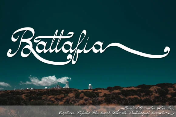 Battafia Font by PojolType — Script Handwritten Font