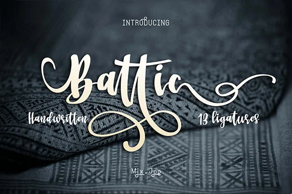 Battic Font by Authentype — Script Handwritten Font