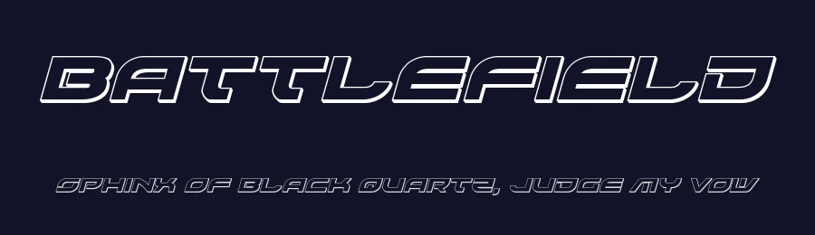 Battlefield by Iconian Fonts — Display Font — thumbnail 2