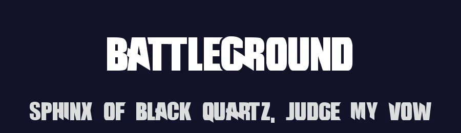 Battleground by Jayde Garrow — Display Font — thumbnail 2