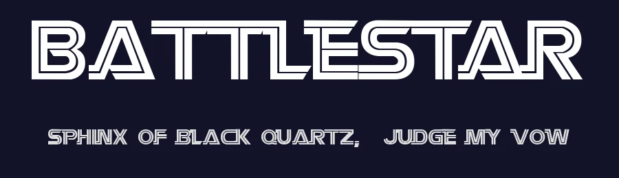 Battlestar — Display Font — thumbnail 2