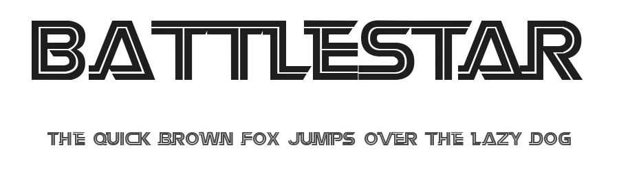 Battlestar — Display Font