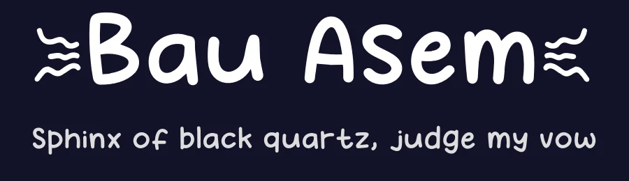 Bau Asem by Khurasan — Decorative Font — thumbnail 2