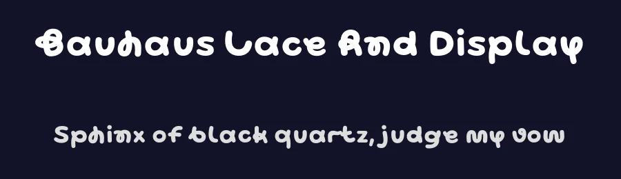 Bauhaus Lace Rnd Display by Mojomox Fonts — Script Handwritten Font — thumbnail 2