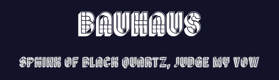Bauhaus by Vladimir Nikolic — Decorative Font — thumbnail 2