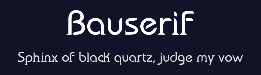 Bauserif by Ayelen Arpini — Serif Font — thumbnail 2