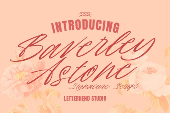 Baverley Astone Font by letterhend — Script Handwritten Font