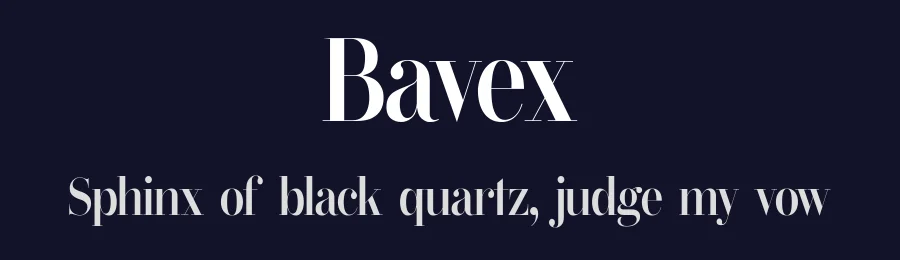 Bavex by FG Studios — Serif Font — thumbnail 2