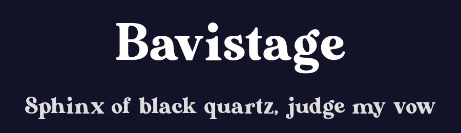 Bavistage by Aluyeah Studio — Serif Font — thumbnail 2
