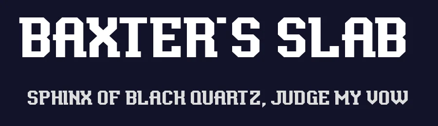 Baxter's Slab by Chequered Ink — Sans Serif Font — thumbnail 2