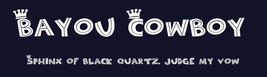 Bayou Cowboy by Marianfudge — Decorative Font — thumbnail 2