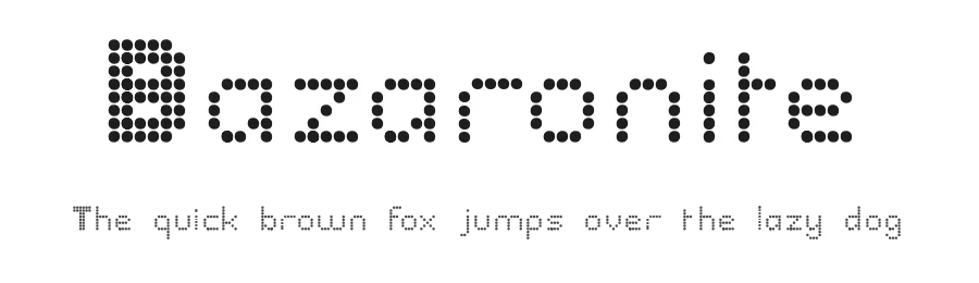 Bazaronite by Utopia — Display Font