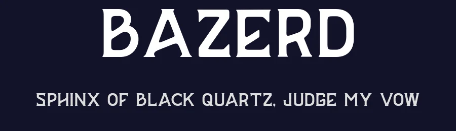 Bazerd by Sholeha Anata — Sans Serif Font — thumbnail 2