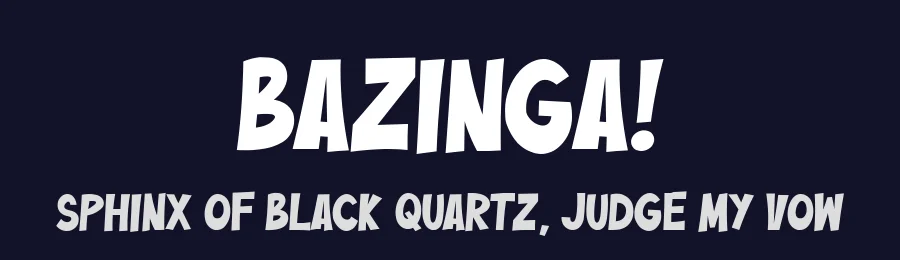 Bazinga! by Ferry Ardana Putra — Decorative Font — thumbnail 2