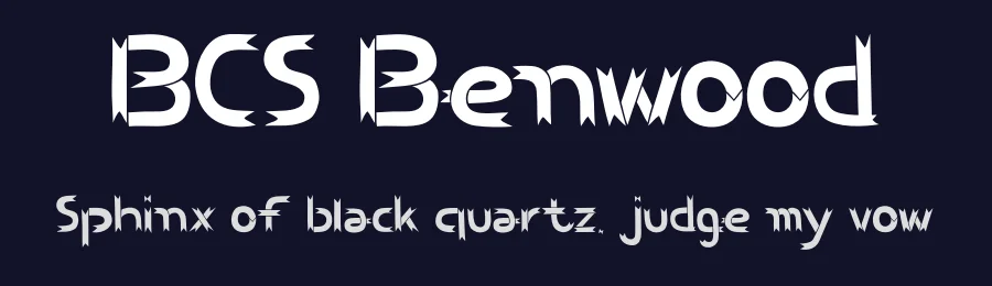 BCS Benwood by BenChalit Sagiamsak — Decorative Font — thumbnail 2