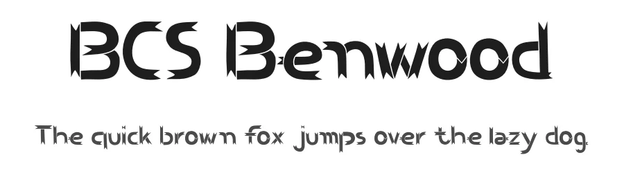 BCS Benwood by BenChalit Sagiamsak β Decorative Font