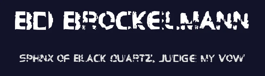 BD Brockelmann by Büro Destruct — Decorative Font — thumbnail 2