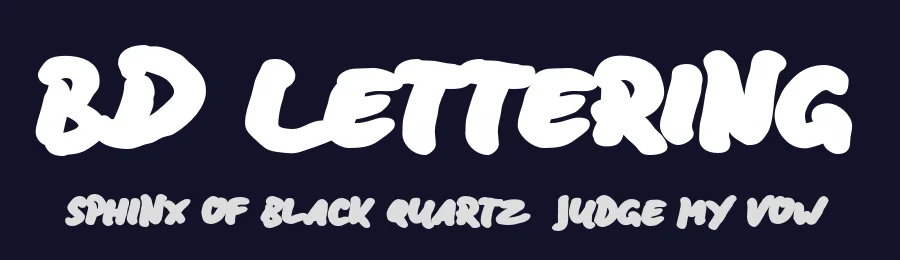 BD Lettering by ingoFonts — Decorative Font — thumbnail 2