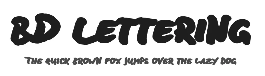 BD Lettering by ingoFonts — Decorative Font