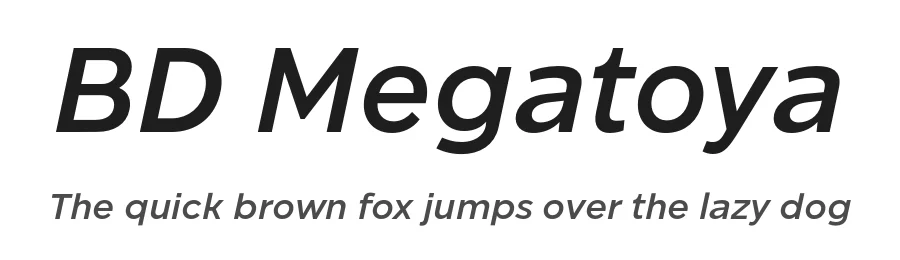 BD Megatoya by Balibilly Design — Sans Serif Font