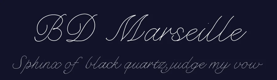 BD Marseille by Britt Douglas — Script Handwritten Font — thumbnail 2