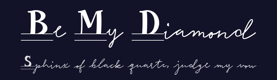 Be My Diamond by Misti's Fonts — Decorative Font — thumbnail 2