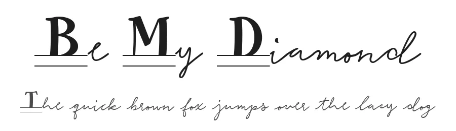 Be My Diamond by Misti's Fonts — Decorative Font