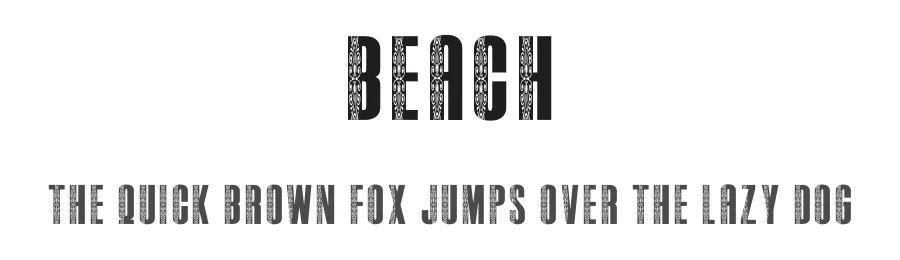 Beach by Scratchones โ Decorative Font