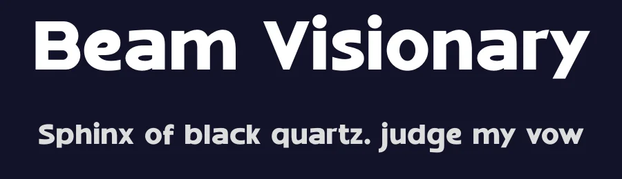 Beam Visionary by ToniStudio — Sans Serif Font — thumbnail 2