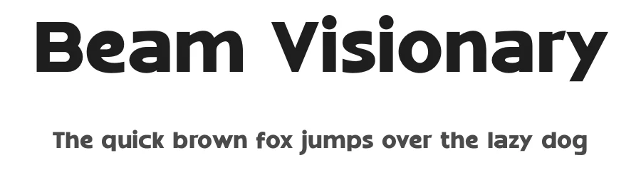 Beam Visionary by ToniStudio — Sans Serif Font