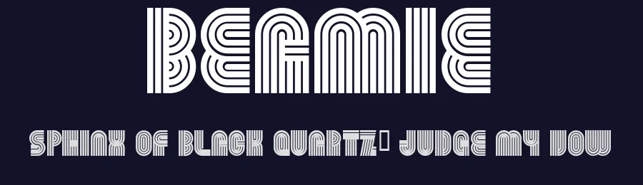 Beamie by Etherbrian — Decorative Font — thumbnail 2